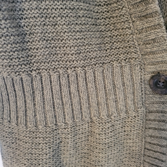Eddie Bauer Women's Olive Green Linen Cotton Blend Knit Sweater Caridigan. XL - Picture 4 of 7